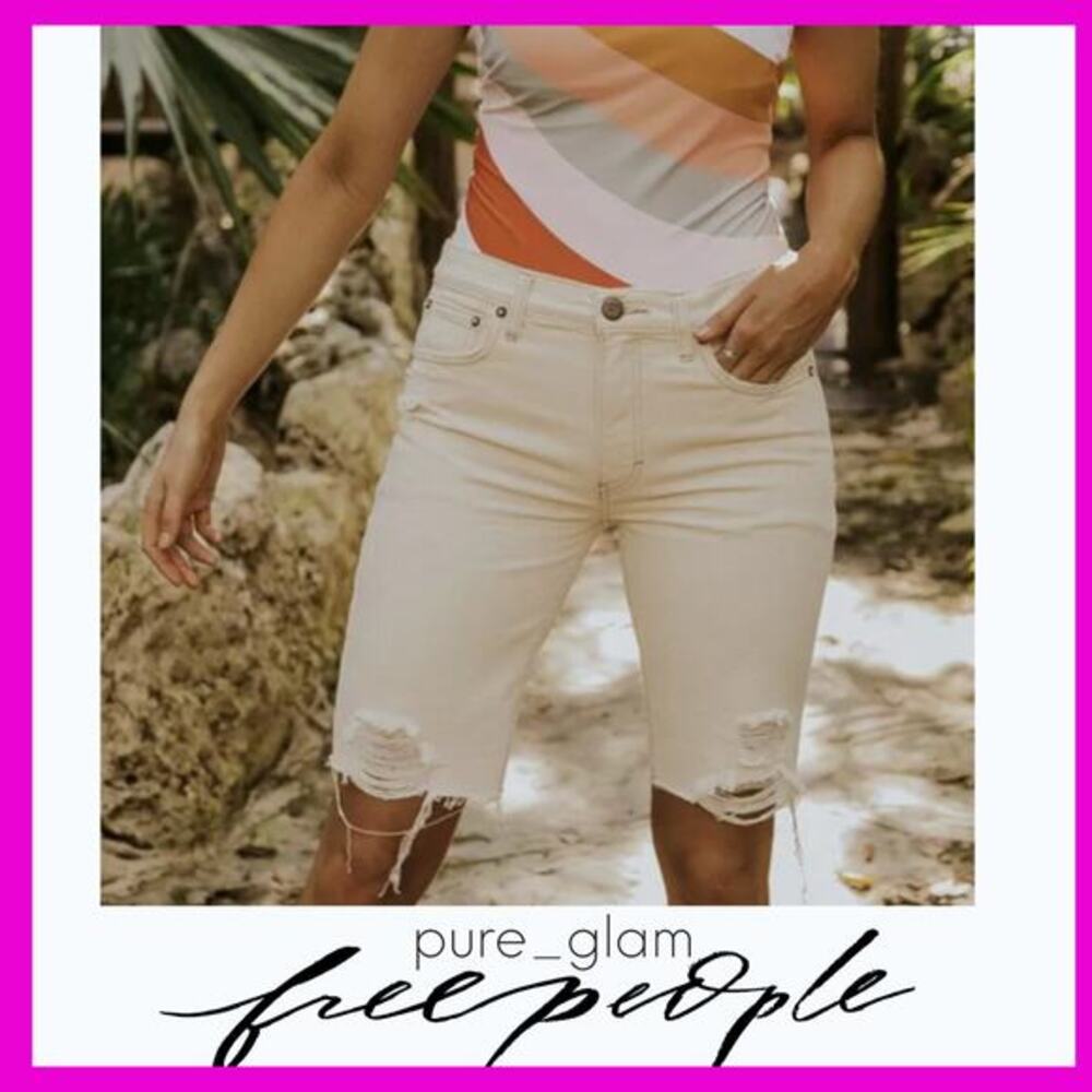 Free People denim shorts